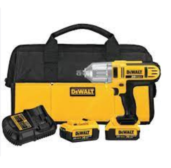 DEWALT 20V MAX XR B/L HIGH TORQUE IMPACT WRENCH KIT W/DETENT PIN 4.0AH